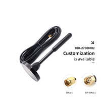 Antenne à montage magnétique longue portée 2G 3G GSM 4G LTE avec câble RG58 et connecteur SMA