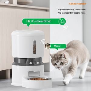 เครื่องให้อาหารสัตว์เลี้ยงอัจฉริยะพร้อมกล้องคู่ ฟังก์ชั่นบันทึกเสียงสองทาง ควบคุมผ่านแอพพลิเคชั่น เครื่องให้อาหารแมวและสุนัขอัตโนมัติ - Product Image 1