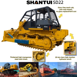 Bulldozer Shantui SD22 con Cabina sin Protección de Vidrio y Cabrestante Trasero, Listo para Trabajos de Construcción - Product Image 1