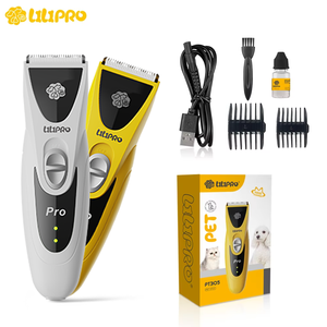 LILIPRO PT305 all'ingrosso della fabbrica elettrico a basso rumore per peli di animali domestici ricaricabile macchina da taglio Cordless <span class=keywords><strong>Kit</strong></span> rasoio animale - Product Image 1