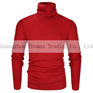 ¡Oferta! Camisetas manga larga cuello tortuga diseño Color liso otoño para <span class=keywords><strong>hombre</strong></span> - Product Image 6