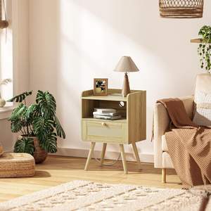 Stile fresco ed elegante semplice <span class=keywords><strong>comodino</strong></span> ad alta capacità comodini specchio di ricarica assistente comodini appesi - Product Image 6