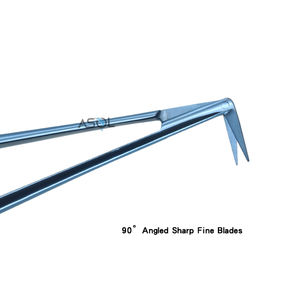 Titânio Potts Tesoura 90 ° Angular Microcirurgia Punho Redondo Tesoura Microvascular - Product Image 3