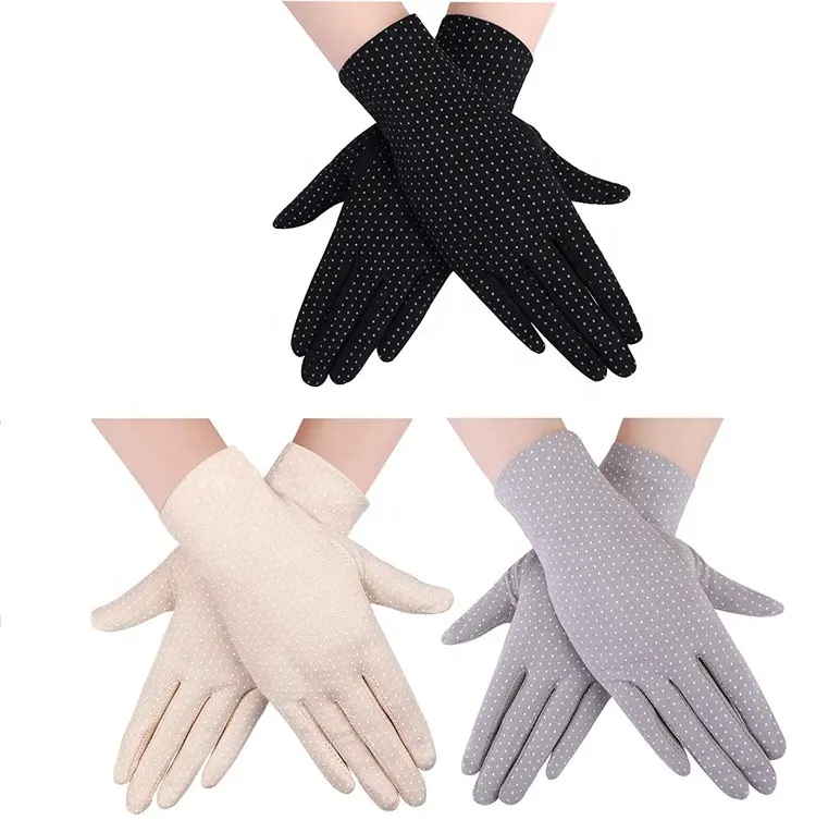 Hot Sales Full Fingerun Women Sun Touchscreen UV Protection Summer Sunblock Gloves for Driving Riding