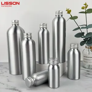 Großhandel Custom Empty 10ml 20ml 30ml 50ml Nachfüllbare Parfüm Kosmetik verpackung Metall Aluminium Flasche für Shampoo