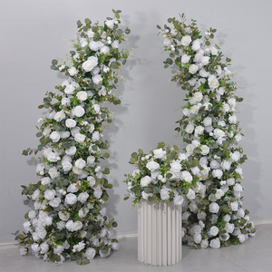 Pianta verde simulata corno di rosa di arte del fiore di nozze all'aperto arco decorazione per il matrimonio di san valentino matrimonio durevole artificiale - Product Image 2