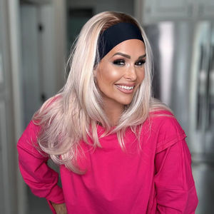 Factory Low Price Headband <b>Synthetic</b> <b>Wig</b> Premium Blonde Color for Women Daily Wear No Lace <b>Wig</b> - Product Image 1