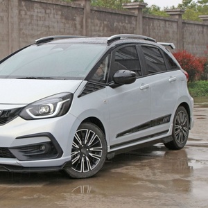 Welta Exterior Accessories Automobile Parts Side Skirts Protector <b>Splitter</b> Carbon Fiber Look Side Skirts for Honda 4th FIT 2021+ - Product Image 5