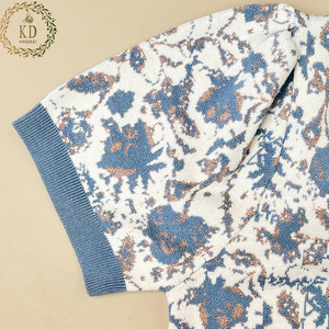 Produttore di Maglioni KD, Bottoni in Cristallo Personalizzati, Filato Metallico <span class=keywords><strong>Lurex</strong></span>, Cardigan Jacquard da Donna - Product Image 6