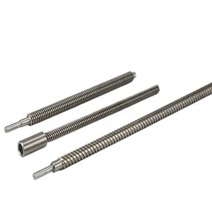 25mm Diameter Hot Sale Strong Toughness Long Life High Load 304 Stainless Steel Precision Casting Trapezoid Linear Lead Screws