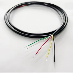 24 22 20 AWG RVV <span class=keywords><strong>2</strong></span> <span class=keywords><strong>3</strong></span> 4 5 6 7 8 çekirdek bakır tel iletken elektrik RVV kablo siyah yumuşak kılıflı tel - Product Image 2