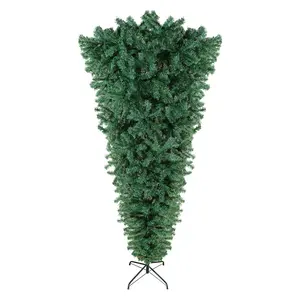 High Quality Hot Sale Premium Artificial PVC Hanging Upside Down Christmas Tree for Christmas Home Decoration