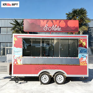 Remolque de Comida Móvil Multifuncional de Doble Eje y 4 Ruedas, Certificado CE, Estándar Americano, con Fregadero, para Dulces y Helados - Product Image 5