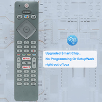 Control Remoto de Repuesto para Televisor LED LCD Android con Voz Inteligente HUAYU PH-V1 para Televisores Philips