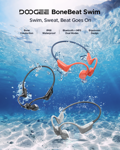 Écouteurs de sport Doogee Bonebeat Swim IP68 étanches avec mode BT+MP3 pour la natation - Product Image 4