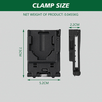 Holster tactique en polymère à rotation 360° réglable à dégagement rapide sans sangle pour agents de sécurité et accessoires de chasse