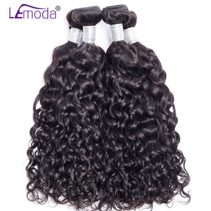Fasci brasiliani del tessuto dei capelli di Wave dell'acqua dei capelli bagnati e ondulati neri naturali di 30 Inch 100% estensioni dei capelli umani di Remy 3 4 pacchi - Product Image 1