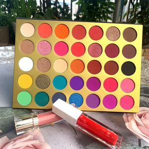Newest Customs 35 Color Eyeshadow Palette High Pigmented Vegan Cosmetics Makeup Eyeshadow Palette <strong>No</strong> <strong>Logo</strong> - Product Image 5