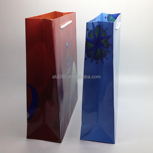 1 disesuaikan hadiah mewah tas kertas Kraft dengan Logo Anda sendiri dicetak kecil kertas belanja Natal tas kemasan untuk bisnis - Product Image 2