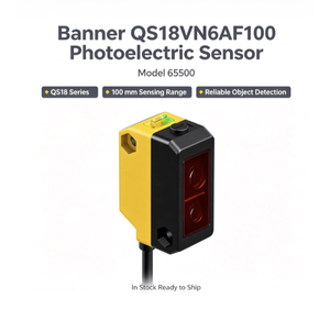 Sensor Fotoeléctrico NPN Qs18vn6af100 65500 de Rango de Detección Original de 1 a 100 mm, Precio de Fábrica, Sensores Banner - Product Image 1