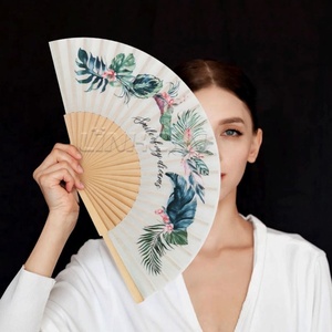 Custom Printed Spanish Wooden <b>Folding</b> <b>Hand</b> <b>Fan</b> - Product Image 2