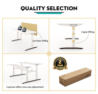 Bureau d'angle électrique blanc avec double moteur, table de travail de bureau moderne à hauteur réglable