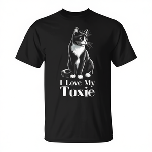 Camiseta para amantes de los gatos Tuxedo, para propietarios que adoran a sus compañeros felinos - Product Image 2