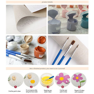 Peinture par numéros avec cadre, paysage de rue de Londres, kits de peinture à l'huile sur toile DIY faits à la main pour adultes, cadeaux artistiques - Product Image 2