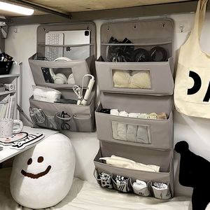 Wardrobe Storage Hanging Bag Closet Organizers for Upper Storage <b>Wall</b> <b>Mounted</b> <b>Shelf</b> for Underwear Storage - Product Image 2