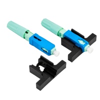 Connecteur rapide à fibre optique SC LX18 monomode pour terminaison de câble FTTH et installation de réseau