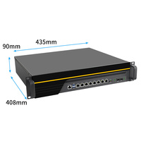 BKHD OEM 2U Rackmount Network Server 8 * LAN 2 * SFP 2nd 3rd Gen Intel Core i3 i5 i7 Firewall VPN Wireless Gateway Router Pfsense