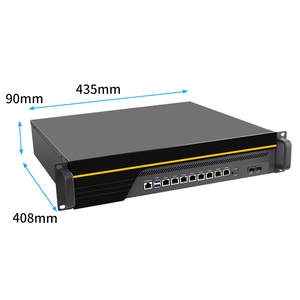 BKHD OEM 2U Rackmount Network Server 8 * LAN 2 * SFP 2nd 3rd Gen <span class=keywords><strong>Intel</strong></span> <span class=keywords><strong>Core</strong></span> i3 <span class=keywords><strong>i5</strong></span> i7 Firewall VPN Wireless Gateway Router Pfsense - Product Image 5
