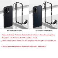 Étui de protection en métal de luxe pour OnePlus 15 / Ace 6 / Ace 6 Ultra, cadre en aluminium, protection de l'objectif en métal + film de protection