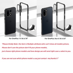 Ốp lưng kim loại sang trọng cho <span class=keywords><strong>Oneplus</strong></span> 15 / Ace 6 5g vỏ bảo vệ khung nhôm + màng bảo vệ ống kính kim loại - Product Image 2