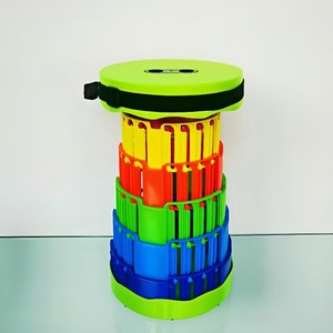 Tabouret pliant télescopique <span class=keywords><strong>arc</strong></span>-<span class=keywords><strong>en</strong></span>-<span class=keywords><strong>ciel</strong></span> réglable <span class=keywords><strong>en</strong></span> hauteur, portable, pour le <span class=keywords><strong>camping</strong></span> <span class=keywords><strong>en</strong></span> extérieur, la pêche, les pique-niques et les voyages - Product Image 3
