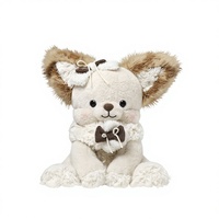Peluche Chien Chiot Marshmallow Amusant, Adorable Poupée, Coussin de Sommeil, Cadeau d'Anniversaire Unisexe pour 14 ans et plus