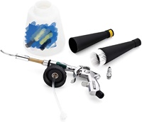 Pistolet de nettoyage de voiture, pistolet de nettoyage intérieur de voiture, pistolet de nettoyage à air pulsé haute pression, surface intérieure et extérieure