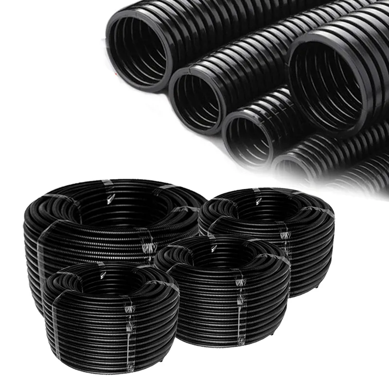 Spot wholesale flexible PP material Plastic conduit tube Electrical conduit can be customizable