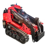 Nouvelle Arrivée 2026 – Chargeuse Compacte sur Chenilles Diesel EPA 25 CV 1,5 Tonne CG827 Cougars avec Broyeur, Conforme EPA Tier 4