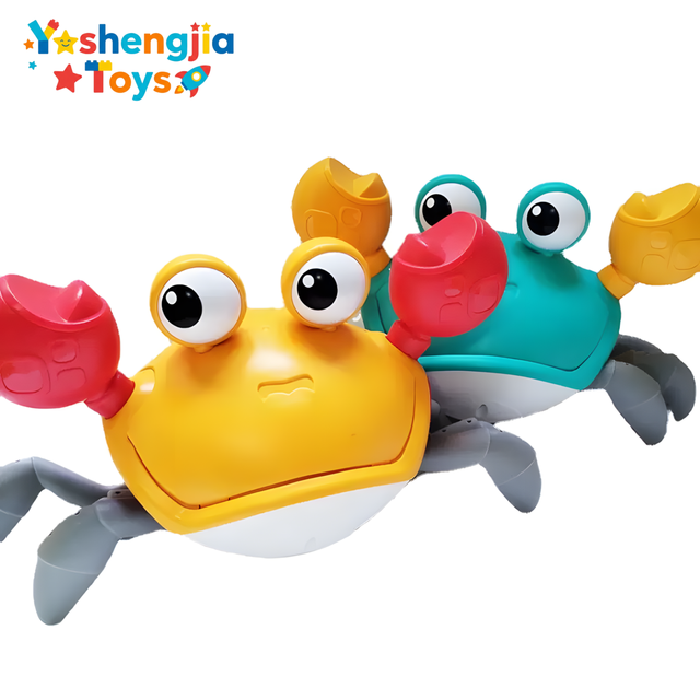 YSJ Toys Plastic Electric Sensing Dancing Crab Bath Toy Automatic Crawling Water Play for Babies and Toddlers