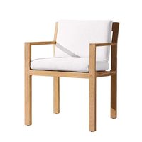 Table et chaises de jardin en teck, résistantes aux intempéries et au soleil, amovibles, en bois massif, pour balcon, villa, terrasse