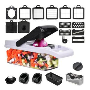 Hachoir de <span class=keywords><strong>cuisine</strong></span> YouShun pour légumes, coupe-oignon, trancheuse, accessoires de <span class=keywords><strong>cuisine</strong></span>, hachoir à légumes multifonctionnel 22 en 1 - Product Image 1