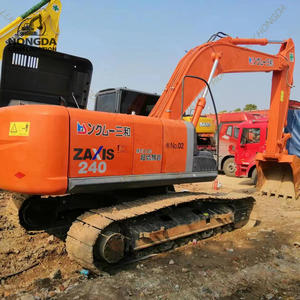 Excavatrice hydraulique Hitachi ZX240 d'occasion du Japon Caterpillar Make Mitsubishi Engine Sale Core Components Pump Motor Gear PLC - Product Image 1