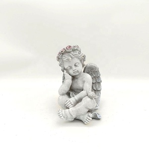 Statues d'ange de <span class=keywords><strong>cimetière</strong></span> en résine bon marché à vendre <span class=keywords><strong>décoration</strong></span> de tombes extérieures - Product Image 4