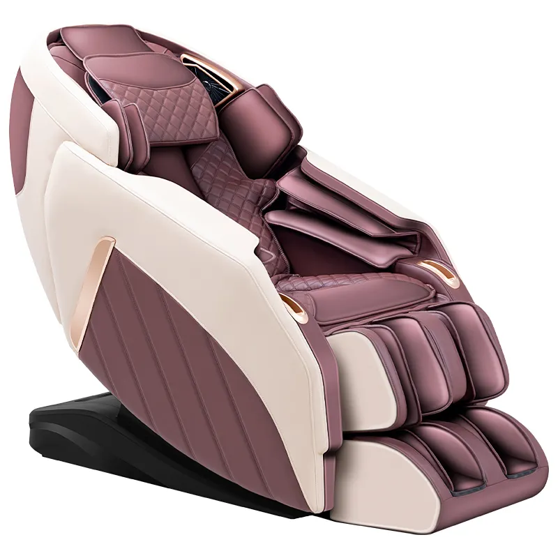 Shiatsu cadeira de massagem com música e luz led, logotipo personalizado, 2022 de corpo inteiro, gravidade zero, 4d