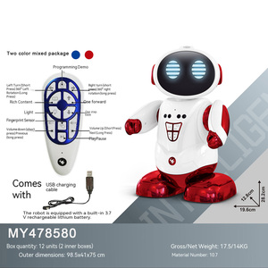 <span class=keywords><strong>Robot</strong></span> éducatif télécommandé infrarouge, <span class=keywords><strong>robot</strong></span> électronique en plastique, compagnon de marche, jouets pour enfants, cadeau - Product Image 5