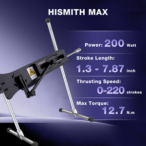 Máquina Sexual Hismith <span class=keywords><strong>Max</strong></span> con Sistema KlicLok, 200W, Potente, Control Remoto por Aplicación y Cable, Máquina de Amor con Movimiento de Empuje - Product Image 3