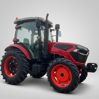 Tractor Agrícola de 40-200 HP con Tracción en las 4 Ruedas y Implementos Completos |   Máquina Agrícola Multifuncional con Remolque y Cultivador