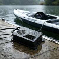 Chargeur de bateau électrique LNLEE 84V 30A pour bateaux rapides haute performance, hub de charge rapide haute tension de qualité marine