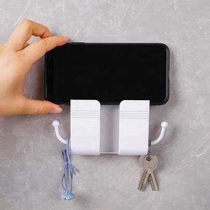 Support <span class=keywords><strong>de</strong></span> charge pour téléphone portable paresseux avec crochets Support mural pour station d'accueil pour téléphone <span class=keywords><strong>de</strong></span> <span class=keywords><strong>salle</strong></span> <span class=keywords><strong>de</strong></span> <span class=keywords><strong>bain</strong></span> Boîte <span class=keywords><strong>de</strong></span> rangement pour téléphone Support mural - Product Image 3
